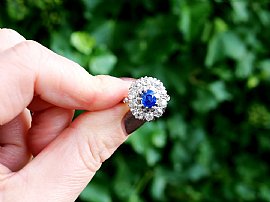 Antique Basaltic Sapphire Ring