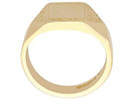 Vintage Gold Square Signet Ring