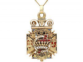 Antique Masonic Pendant 