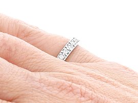 Antique Eternity Ring on the Finger