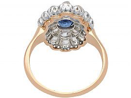 Light Blue Sapphire Rose Gold Ring