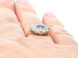 Light Blue Sapphire Rose Gold Ring