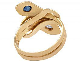 Edwardian Snake Ring in Gold 