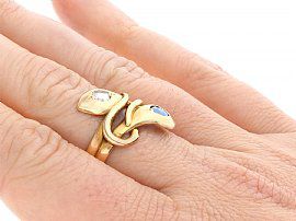 Edwardian Snake Ring in Gold 