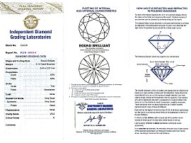 Vintage Gold and Diamond Cufflinks Certificate