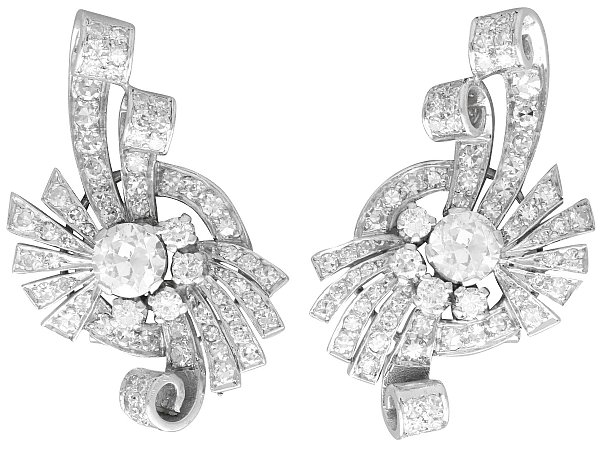 Asscher Cut Diamond Stud Mens Earrings In 950 Platinum | Fascinating  Diamonds