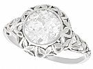 1.70 ct Diamond and 18ct White Gold Solitaire Ring - Antique Circa 1910