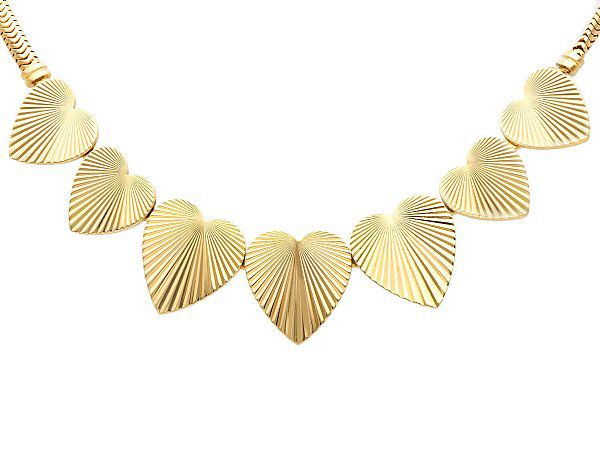 Tiffany Heart Necklace Gold