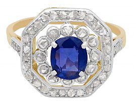 edwardian Sapphire  Ring
