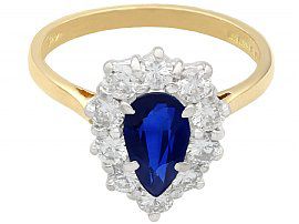 Pear Cut Sapphire engagement ring