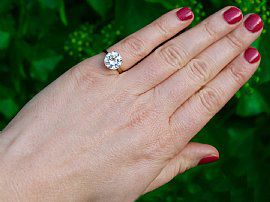 3.95 Carat Round Brilliant Engagement Ring