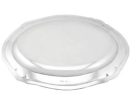 Silver Meat Platter Underside