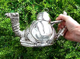 Italian Silver Teapot Outside