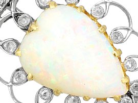 Victorian Opal and Diamond Brooch UK
