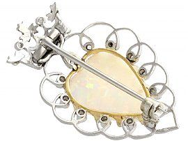 Victorian Opal Brooch with Diamonds