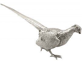 Small Silver Pheasant Ornament