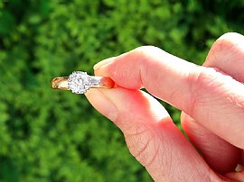 Victorian Rose Gold Solitaire Ring