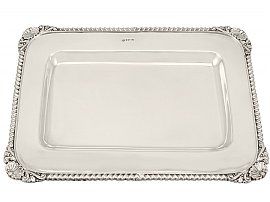 Sterling Silver Drinks Tray - Antique Victorian (1900) 