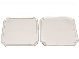 Vintage Silver Waiters Trays
