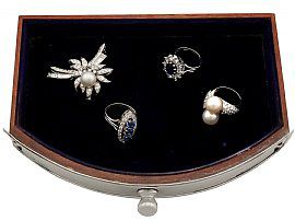 Edwardian Silver Jewellery Box with Mirror