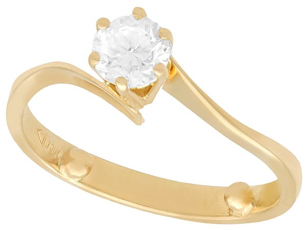 0.4 carat Diamond Ring Yellow Gold