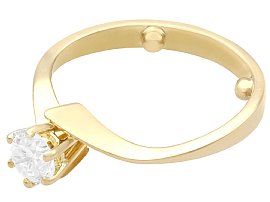 0.4 carat Diamond Ring Yellow Gold for Sale