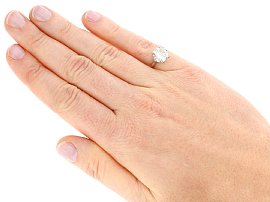 3.03 Carat VVS Diamond Ring on Hand