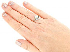  Pear Dutch Cut Diamond Ring