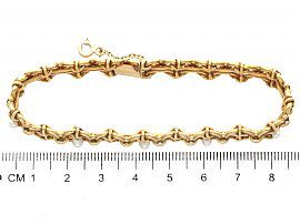 Victorian Pearl Bracelet in Gold  Size