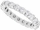 1.88ct Diamond and 18ct White Gold Full Eternity Ring - Vintage French Circa 1980