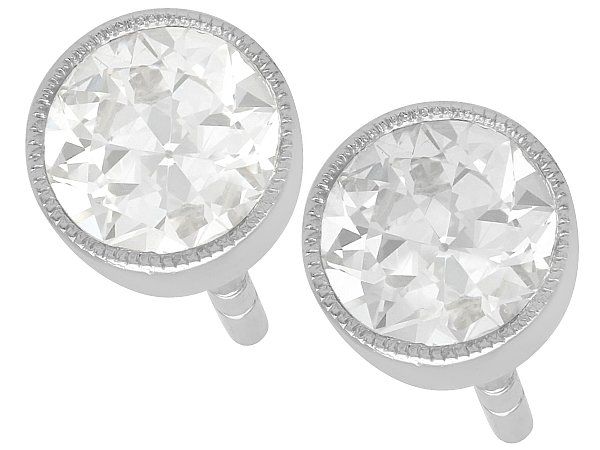 18ct White Gold Diamond Round Brilliant Stud Earrings 