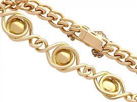 Antique Gold Garnet Bracelet