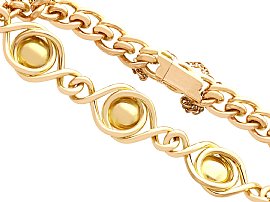 Edwardian Gold Garnet Bracelet