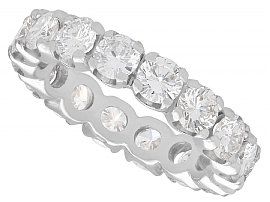 2.88 ct Diamond and 18 ct White Gold Full Eternity Ring - Vintage Circa 1980 