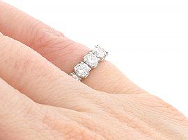 Full Diamond Eternity Ring White Gold