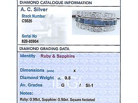 Bilateral Gemstone Ring Vintage 