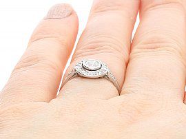 1920s Small Halo Ring for Sale