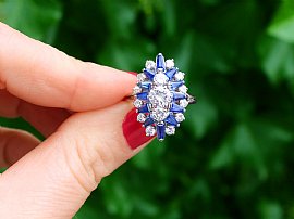 Vintage Sapphire and Diamond Ring Outside