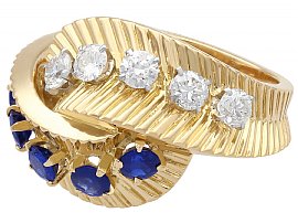 Van Cleef and Arpels Gold Sapphire Ring