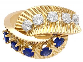 Van Cleef and Arpels Gold Sapphire Ring