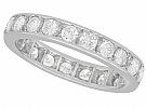 1.48 ct Diamond and 18 ct White Gold Full Eternity Ring - Vintage French Circa 1940 