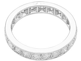 18ct White Gold Eternity Ring Vintage