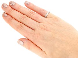 Wearing 18ct White Gold Eternity Ring Vintage