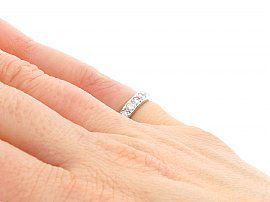 18ct White Gold Eternity Ring Vintage