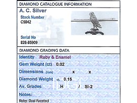 Diamond Regimental Brooch for Sale