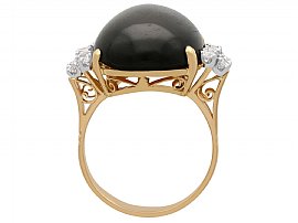 Star Onyx Ring with Diamonds