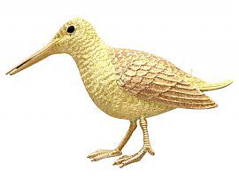 Victorian Gold Bird Brooch