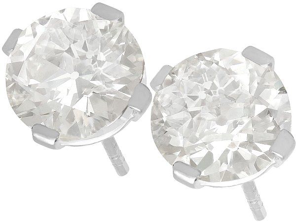 large M colour diamond stud earrings