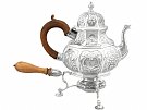 Sterling Silver Teapot with Spirit Burner - Antique George III (1819)
