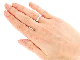 Wearing Image for Platinum Eternity Ring with Diamonds